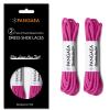 [4 Laces] 2-Pair Pack Waxed Round Oxford Shoe Laces for Dress Shoes Chukka 3/32Inch Thin(#21 Hot Pink,26in (66cm)) view 2