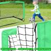 Soccer Goals for Backyard Set, Portable Kids Toddler Soccer Goal 2 of 4' x 3', Pop Up Soccer Net Soccer Training Equipment with Size 4 Soccer Ball, Carry Bag, Youth Games, Sports, Outdoor Play view 3
