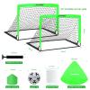 Soccer Goals for Backyard Set, Portable Kids Toddler Soccer Goal 2 of 4' x 3', Pop Up Soccer Net Soccer Training Equipment with Size 4 Soccer Ball, Carry Bag, Youth Games, Sports, Outdoor Play view 4