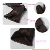 Women Mink Ball Wool Gloves Fashion Winter Warm Touch Screen Gloves Ladies Elegant Soft Black Driving Mittens (Color : Coffee, Size : ONE Size) view 4