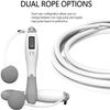 Feiyx Jump Rope, Digital Weighted Handle Workout Jumping Rope with Calorie Counter, Ball Bearings Tangle-Free Rapid Speed Skipping Rope, for Workout Boxing Fitness and Exercise view 3