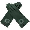 Women Mink Ball Wool Gloves Fashion Winter Warm Touch Screen Gloves Ladies Elegant Soft Black Driving Mittens (Color : Green, Size : ONE Size) view 1