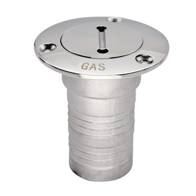 1-1/2"(38mm) Boat Deck Fill/Filler Tank Key Cap, Marine 316 Stainless Steel Yacht Caravan W/Key -1Pack (Mark: Gas, 1-1/2"/38mm)