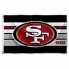 San Francisco 49ers Retro Stripes Large 3x5 Flag view 1