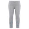 Kvysinly Girls Athletic Yoga Workout Dance Leggings Pants Active Sports Fitness Tights Snowflake Ruffle Lace Hem Trouser Grey 5-6 Years view 1