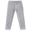 Kvysinly Girls Athletic Yoga Workout Dance Leggings Pants Active Sports Fitness Tights Snowflake Ruffle Lace Hem Trouser Grey 5-6 Years view 4