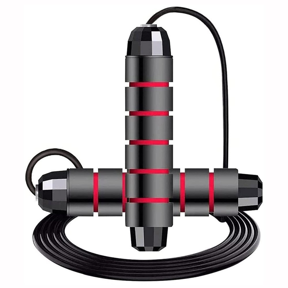 Feiyx Jump Ropes for Fitness (2 pcs)- Skipping Ropes for Exercise, Lose Weight, Burn Calories, Indoor Fitness, Gym -Tangle Free Ball Bearing Speed Rope with Memory Foam Antiskid Handles - for Aerobic