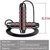 Feiyx Jump Ropes for Fitness (2 pcs)- Skipping Ropes for Exercise, Lose Weight, Burn Calories, Indoor Fitness, Gym -Tangle Free Ball Bearing Speed Rope with Memory Foam Antiskid Handles - for Aerobic view 2