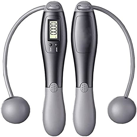 Feiyx Jump Rope, Multifun Weighted Jump Rope with Counter, Workout Jumping Rope, Heavy Handles, Adjustable Length Speed Skipping Rope for Workout Exercise with Carrying Bag