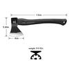 WICING Throwing Axe - 3 Pack, 15-inch Camping Hatchet, Carbon Steel Splitting Axe, Fiberglass Handle, with Anti-Slip & Shock Reduction Grip for Axe Throwing, Kindling, Chopping, and Wood Splitting view 2