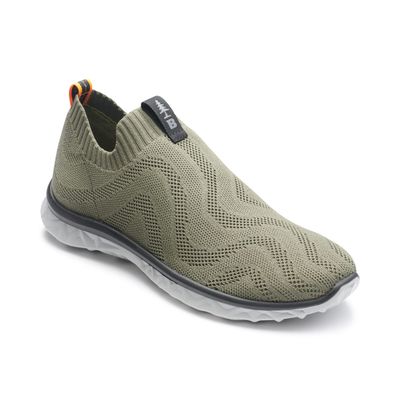 Bass Outdoor Men's Shoe HEX Knit Pull ON, DEEP LCHN GN, 12
