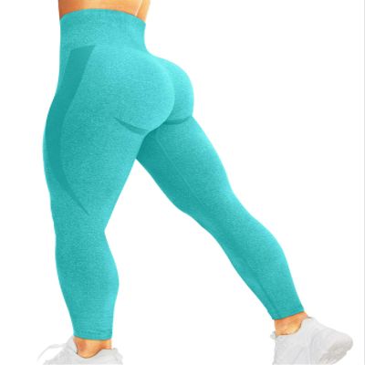 HIGORUN Women Seamless Leggings Smile Contour High Waist Workout Gym Yoga Pants Olive Green XS