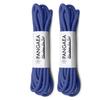 [4 Laces] 2-Pair Pack Waxed Round Oxford Shoe Laces for Dress Shoes Chukka 3/32Inch Thin(#11 Royal Blue,22in (56cm)) view 1