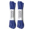 [4 Laces] 2-Pair Pack Waxed Round Oxford Shoe Laces for Dress Shoes Chukka 3/32Inch Thin(#11 Royal Blue,22in (56cm)) view 2