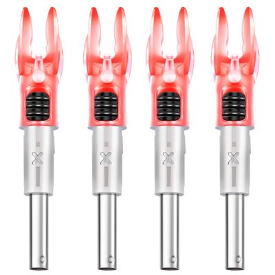 DEEPOWER X Lighted Nocks for Arrows .204/.233/.244/.246 with ON/Off Switch with H, S, GT Bushings