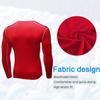 CARGFM Men's Long Sleeve Compression Shirts Gym Athletic Gym Undershirts Active Baselayer Sport Top Shirt Red view 4