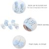 MAMIMAKA Baby Boys Caps Mittens and Thick Warm Socks Cotton Newborn Essentials Accessories (Hats+Gloves+Terry Socks),0-6 Months view 3