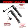 Feiyx Jump Rope, Weighted Jump Rope for Fitness, Skipping Rope with Counter - Heavy Handles, Cordless Jumping Rope for Training, Workout view 2