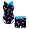 VernLan Girls Kids Long Sleeve Leotard Gymnastics with Shorts 2 Piece Ballerina Dance Ballet Unitard Biketard Outfits Dark Night 6 Years view 1