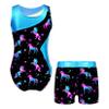 VernLan Girls Kids Long Sleeve Leotard Gymnastics with Shorts 2 Piece Ballerina Dance Ballet Unitard Biketard Outfits Dark Night 6 Years view 2