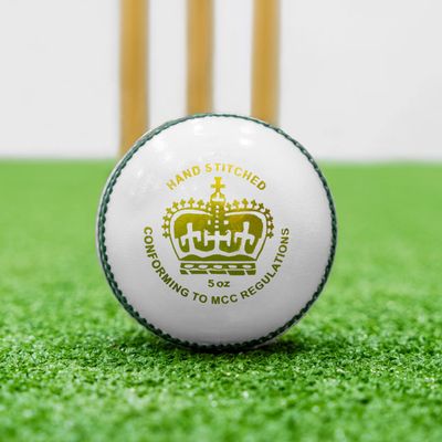 FORTRESS County Match Crown Cricket Balls [Red/White/Pink] - MCC Regulation (Men's, White Pack of 24)