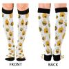Wusikd Bee Beehive Compression Socks for Women and Men Circulation Long Socks for Athletic Running 1 view 2