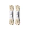 [4 Laces] 2-Pair Pack Waxed Round Oxford Shoe Laces for Dress Shoes Chukka 3/32Inch Thin(#12 Beige,26in (66cm)) view 1
