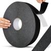 Amylove 230 Ft Driveway Basketball Tape Outdoor Court Tape Adhesive Court Marking Tape Court Lines for Tennis Badminton Parking Floor Pavement Driveway Indoor, 2 in Wide (Black, PVC) view 1