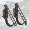 KEMIMOTO UTV Hunting Tool Holder Rack Wall Mount, Horizontal Metal Storage Hooks with Soft Padding for Archery Bow Hangers Sports Equipment Fishing Rods - Hunting Heavy Duty Steel Accessories, Black view 1