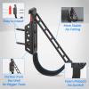 KEMIMOTO UTV Hunting Tool Holder Rack Wall Mount, Horizontal Metal Storage Hooks with Soft Padding for Archery Bow Hangers Sports Equipment Fishing Rods - Hunting Heavy Duty Steel Accessories, Black view 4