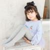 Toddler Kids Baby Girls Cotton Fleece Lined Solid Warm Leggings Pantihose Stretchy Fleece Leggings (GY1, 10-12 Years) view 4