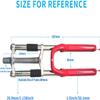CDHPOWER Red 26 inch Triple Tree Double Shoulder Suspension Fork with Headset for 26 INCH Bicycle Fork view 2