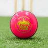 FORTRESS County Match Crown Cricket Balls [Red/White/Pink] - MCC Regulation (Men's, Pink Pack of 6) view 2