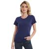 MERINNOVATION Women's Merino Wool T-Shirt Short Sleeve Athletic Tee Wicking Base Layer for Women Navy view 1