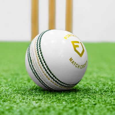 FORTRESS County Match Crown Cricket Balls [Red/White/Pink] - MCC Regulation (Junior, White Pack of 24)