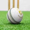 FORTRESS County Match Crown Cricket Balls [Red/White/Pink] - MCC Regulation (Junior, White Pack of 24) view 1