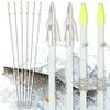 34Inch Bowfishing Arrow Solid Fiberglas Shaft with Hunting Big Broadheads Tip Slides for Compound Recurve Bow Fishing Arrow Archery (6Pcs Short Tip Bowfishing Arrow) view 1