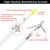34Inch Bowfishing Arrow Solid Fiberglas Shaft with Hunting Big Broadheads Tip Slides for Compound Recurve Bow Fishing Arrow Archery (6Pcs Short Tip Bowfishing Arrow) view 2
