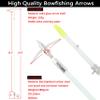 34Inch Bowfishing Arrow Solid Fiberglas Shaft with Hunting Big Broadheads Tip Slides for Compound Recurve Bow Fishing Arrow Archery (6Pcs Short Tip Bowfishing Arrow) view 3