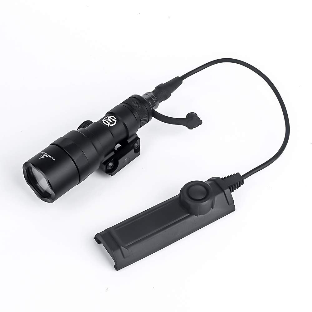 rdzzwxw M300C 400 Lumens Tactical Flashlight with Dual Pressure Switch for Constant/Momentary Modes, Fit for 20mm Picatinny Rail