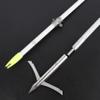 34Inch Bowfishing Arrow Solid Fiberglas Shaft with Hunting Big Broadheads Tip Slides for Compound Recurve Bow Fishing Arrow Archery (6Pcs Long Tip Bowfishing Arrow) view 4