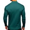 cloudmall Men Basic Turtleneck T Shirts Slim Fit Long Sleeve Thermal Underwear Top Green S view 3