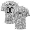 Custom Baseball Jersey Full Print Design Personalized Baseball Shirts Sports Uniform for Men Women Kid (Camouflage-Gray)