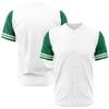 Custom Baseball Jersey Full Print Design Personalized Baseball Shirts Sports Uniform for Men Women Kid (White-Green-Yellow) view 2