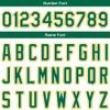 Custom Baseball Jersey Full Print Design Personalized Baseball Shirts Sports Uniform for Men Women Kid (White-Green-Yellow) view 4