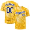 Custom Baseball Jersey Full Print Design Personalized Baseball Shirts Sports Uniform for Men Women Kid (Tie-Dyed-Yellow)