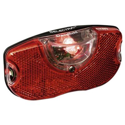 Busch & Mller Unisex - Adult Selectra Plus 320 ALK LED Pannier Rack Rear Light, Black, One Size