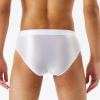 ACSUSS Mens Glossy Low Rise Briefs Elastic Waistband Solid Color Underpants Underwear Swimwear White XX-Large view 4