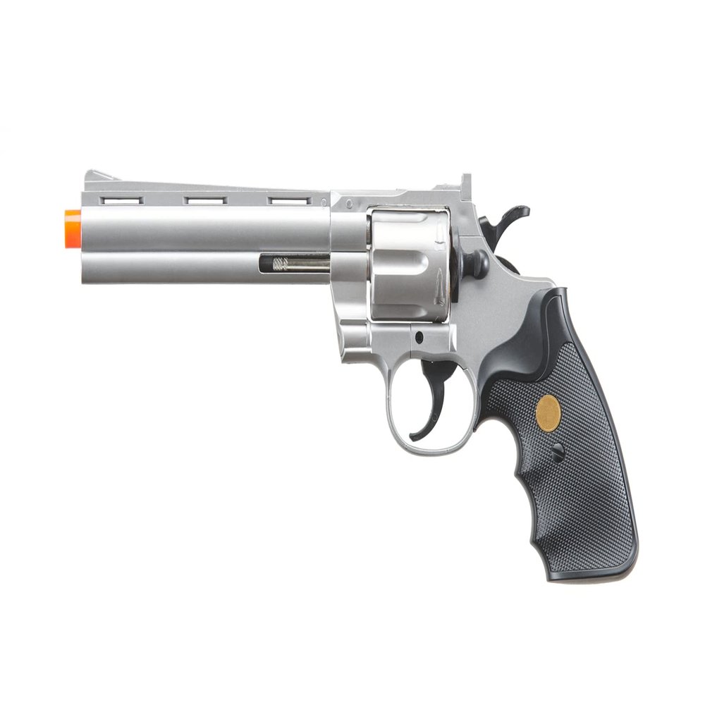 Airsoft 36S Spring Revolver Low Powered Airsoft Pistol Durable Plastic - Silver
