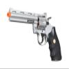 Airsoft 36S Spring Revolver Low Powered Airsoft Pistol Durable Plastic - Silver view 4
